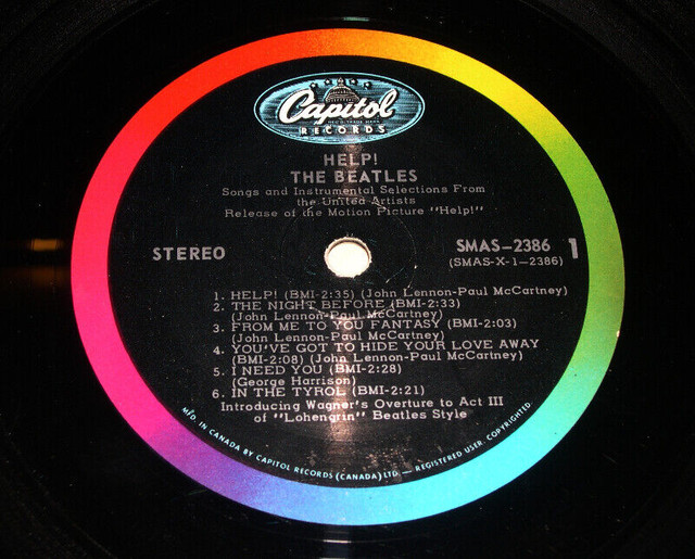 The Beatles - Help (1965) LP (original) dans CD, DVD et Blu-ray  à Ville de Montréal - Image 4
