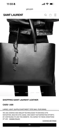 Saint Laurent 100% Authentic Leather bag