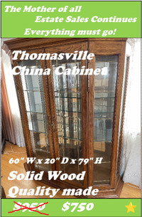 Thomasville Curio Display Cabinet