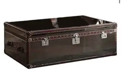 "Q-Max 18"" Tall Elegent Coffee Table in Tube and Glass,, View more