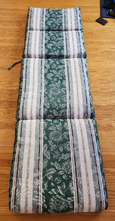 75"L X24" W Green Outdoor Cushion for Chaise  Lounge Chairs, View more