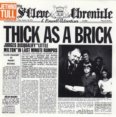 CD-JETHRO TULL-THICK AS A BRICK-1972(1985)-EDITION TRES RARE., View more
