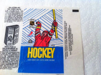 1989/90 O-PEE-CHEE NHL HOCKEY CARD WAX PACK WRAPPER