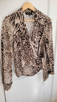 Leopard dress shirt