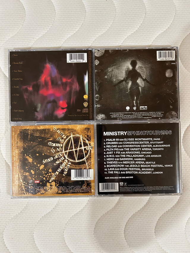 Lot de CD - Groupe Ministry - Genre Rock, Métal, Industriel dans CD, DVD et Blu-ray  à Sherbrooke - Image 2
