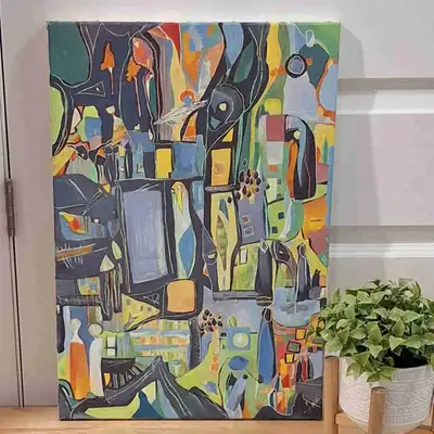 ✴️ MAGNIFIQUE TOILE ORIGINALE SIGNÉ NADIA LAINE, View more