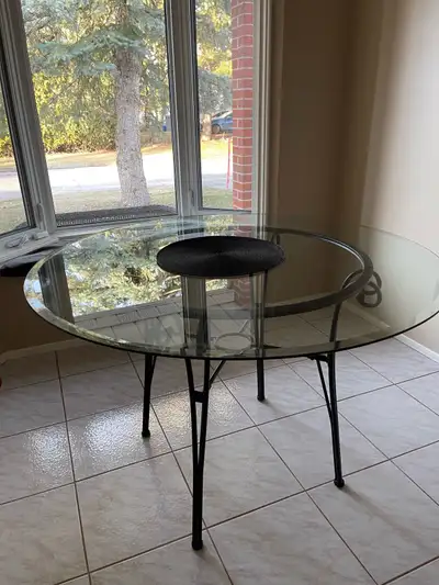 Round Glass Kitchen Dining Table , View more
