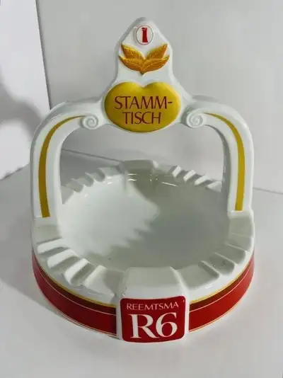 TOBACCO COLLECTORS - VINTAGE REEMTSMA HOTEL ASHTRAY - HUGE/COOL, View more