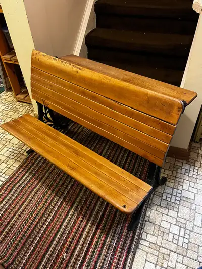 Antique school desk, View more