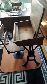 antique school desk