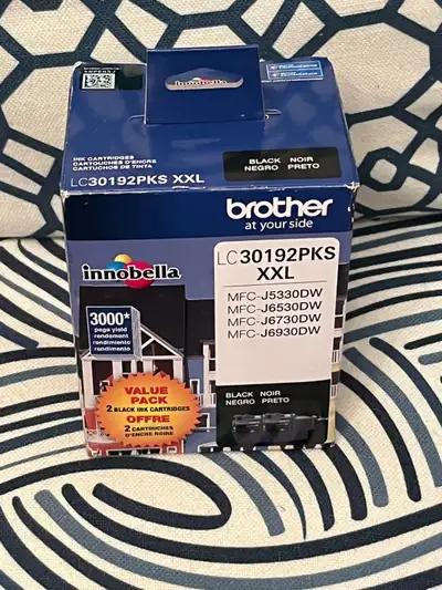 Brother innobella Set of 2 Black Ink Cartridges LC30192PKS, View more