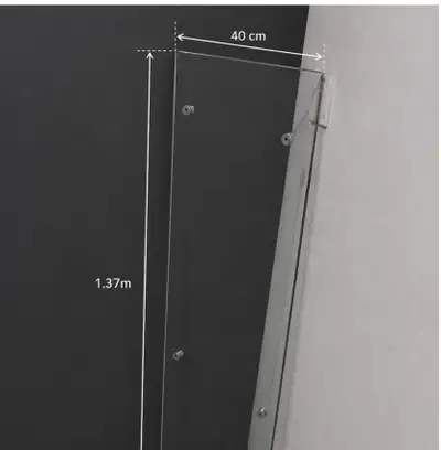  Glass panel (1.37m x 40cm) 1cm thick , View more