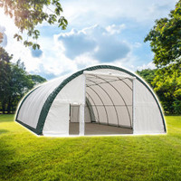 30' x 85' x 15' UV Resistant 450g PVC Dome Storage Shelter