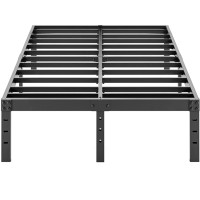 ALDRICH 16" King Size Metal Bed Frame, Supports 3000 lbs NEW