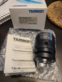 New Tamron M12VM412 C 4 - 12mm Varifocal Iris Lens Raspberry pi