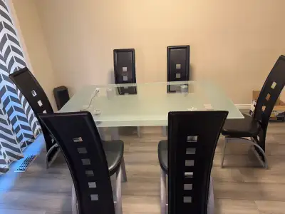 Dinning table set plus coffee table and concole table as well, View more