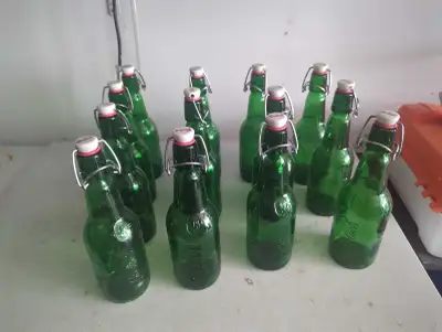 I have gross unlimited supply of Grolsch bottles with airtight caps. Asking $2 each * Located at Mon...