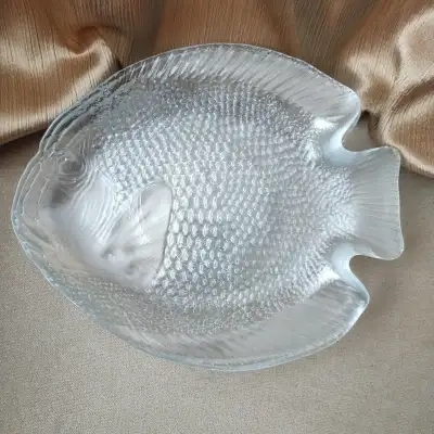 Glass Fish Dining Plates France, View more