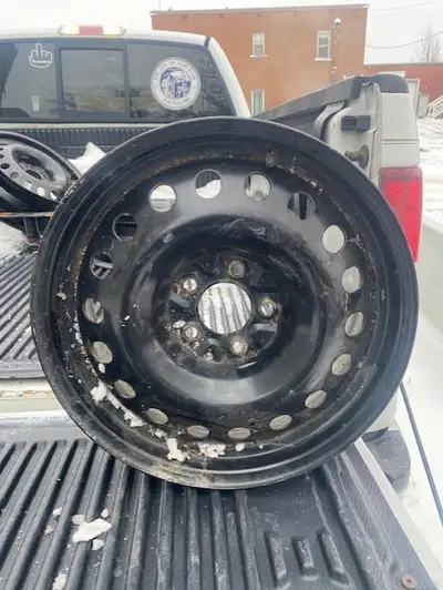 4 17 inch steel rims for sale. Bought new last fall.