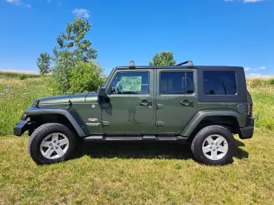 2008 Jeep Wrangler Unlimited Sahara – Safety certified until July 23, 2025 Sargent Green, 4-Door, Ma...