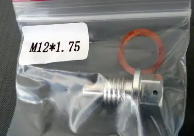 M12 x 1.75mm magnetic oil drain plug, $10ea, View more