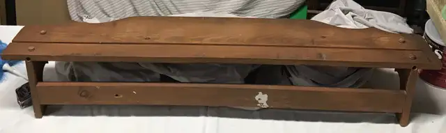 Wood shelf 47 inches long, 9.5 inches deep in Bookcases & Shelving Units in Edmonton - Image 3