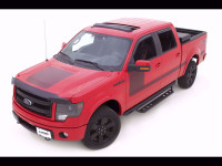 Lund Black Steel Rock Rails / Steps - Ford F-150 Supercab 04-14