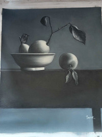 34 lovely Black and White still life prints on canvass.