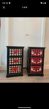 Cabin Themed Side Tables 