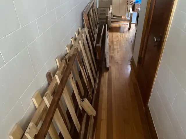 Solid Rose Wood Bed FRame in Beds & Mattresses in City of Montréal - Image 5