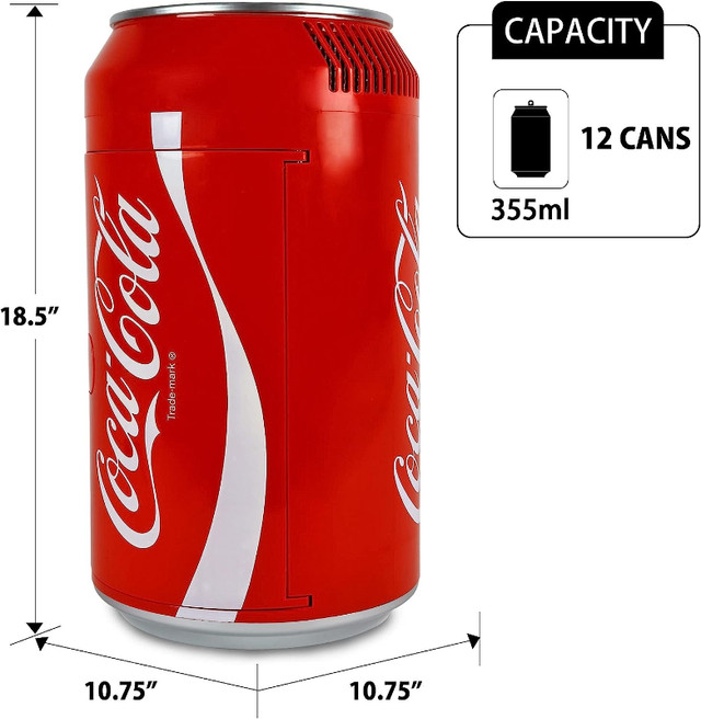 BRAND NEW COKE CAN PORTABLE MINI FRIDGE FOR SALE! $220 O.B.O in Refrigerators in Oshawa / Durham Region - Image 4