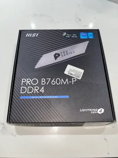 MSI PRO B760 M-P DDR4 Motherboard (Does not post), View more
