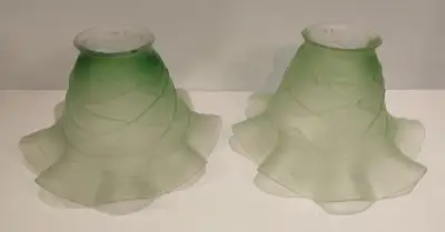 Green frosted glass replacement shades, View more
