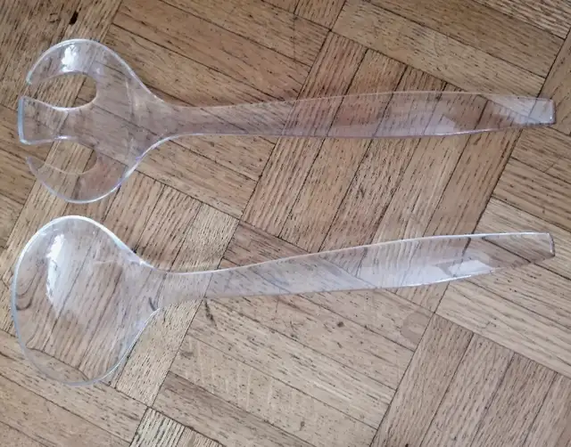 PLASTIC FORK AND SPOON 12" LONG NEW63771549485057120