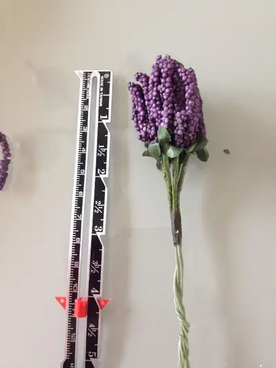 minature purple crafting / dollhouse / headband flower, View more