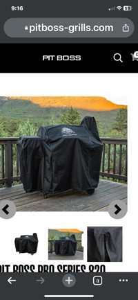 Pit Boss 820 and 850 Series Black Polyester Barbecue Cover