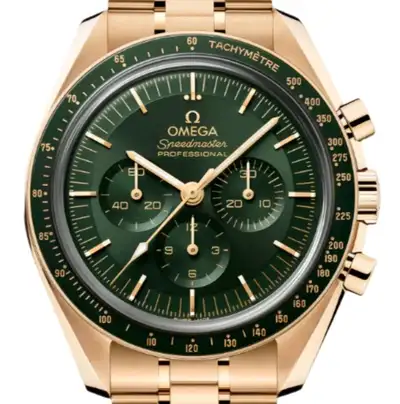 Omega 31060425010001 Moonshine Gold Green Dial, View more