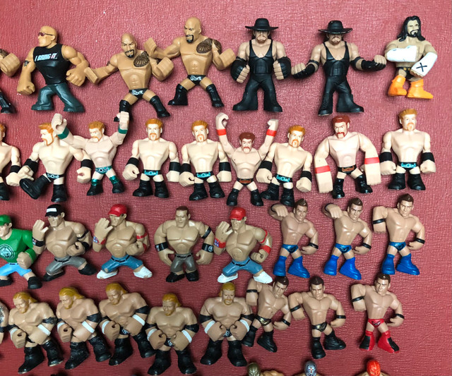 WWE Mattel Rumblers Mini Wrestling Figures WWF NXT Wcw in Arts & Collectibles in Oakville / Halton Region - Image 4