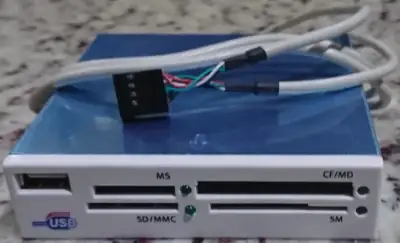 2.5-In White SD Card Reader, View more