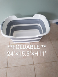 Multi-Functional Collapsible Dog Bathtub with Drainage Hole, 