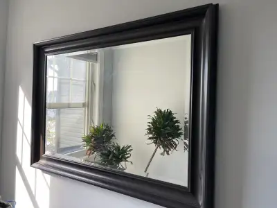 Set of 2 Large Wall Mirrors – 43×31×2.5” – Dark Frames, View more