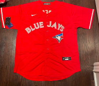 blue jays red jersey for sale