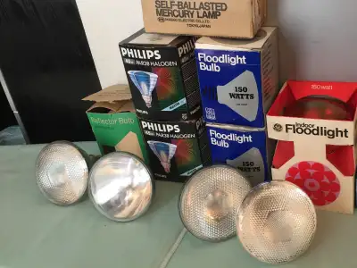 Indoor-Outdoor Flood Lights X #14 LOT - Made in USA / Canada, View more