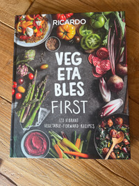 Ricardo - Vegetables First.  Beautiful Cookbook 