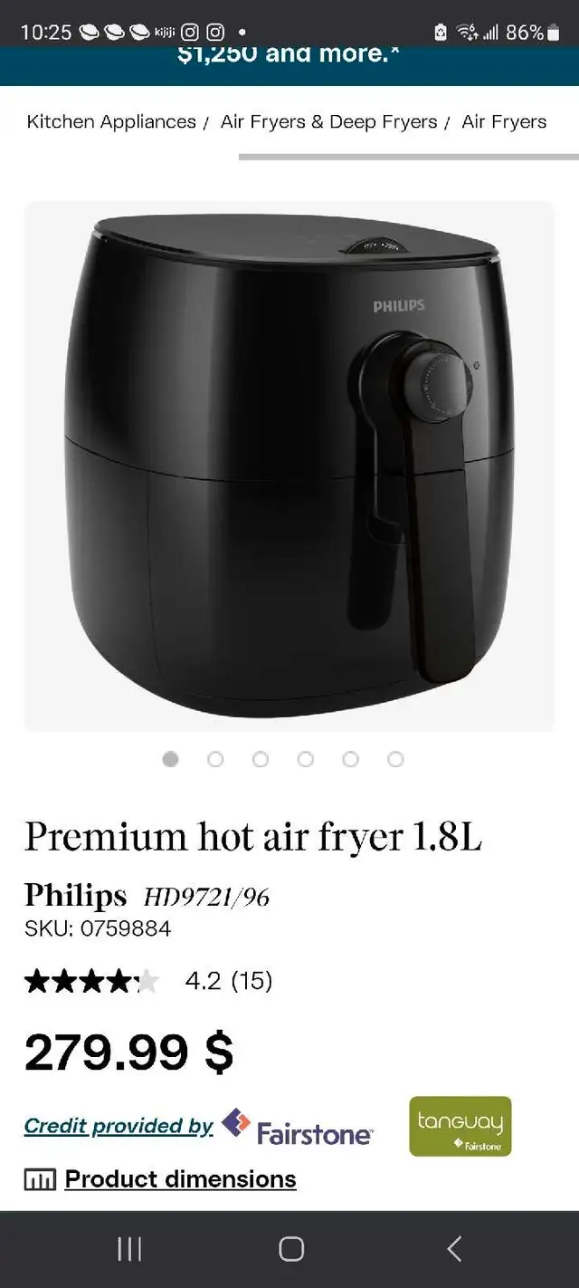 Phillips premium air fryer in Microwaves & Cookers in Belleville - Image 3