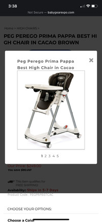 Peg-Perego Prima Pappa Best high chair (cacao brown)