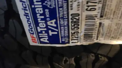 Brand new set Never mounted Premium all terrain tires with snowflake Perfect for year round use in q...