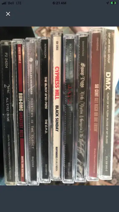 Rap Cds $5 Each A tonne of Rap cds many artists