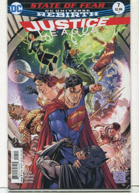 Justice League #7 Rebirth State Of Fear HITCH DC Comics VF/NM.