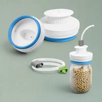 FoodSaver Mason Jar Sealer Kit (Regular + Wide Mouth) - BNIB, View more